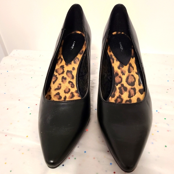 🌟Faux Leather Classic Black Heel Size 8.5 - Picture 4 of 6